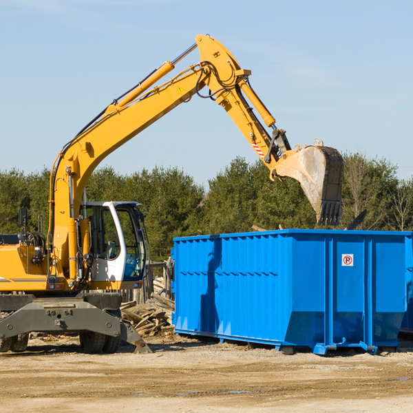 what are the rental fees for a residential dumpster in East Foothills